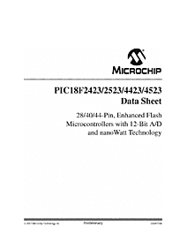 DataSheet PIC18F2423 pdf